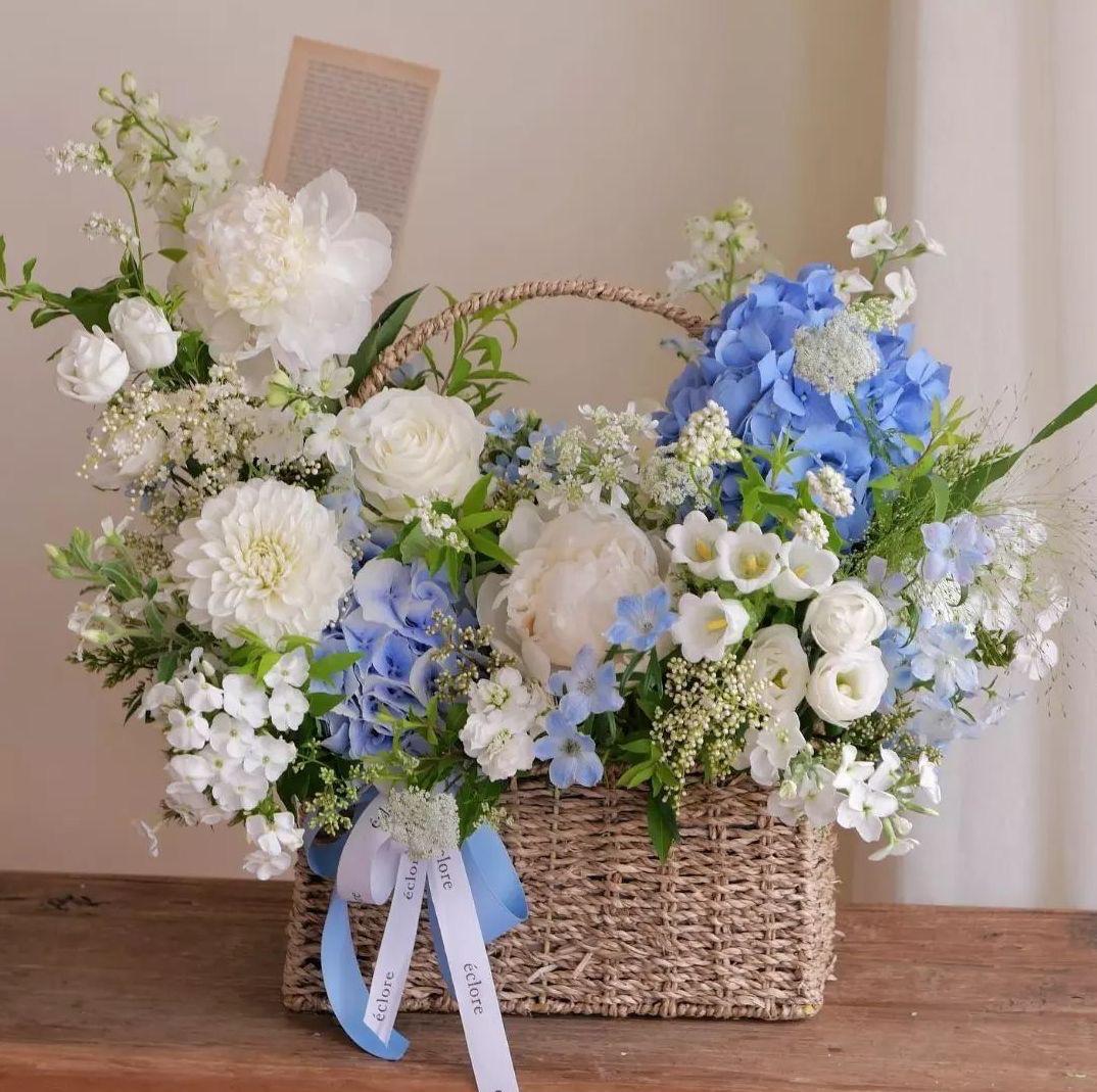 Blue Garden Basket